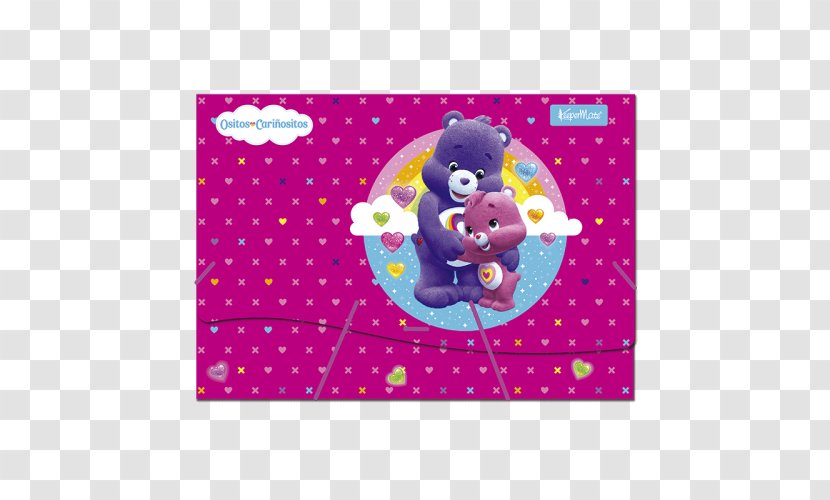 Care Bears File Folders Plastic Notebook - Placemat - Ositos Forever Transparent PNG