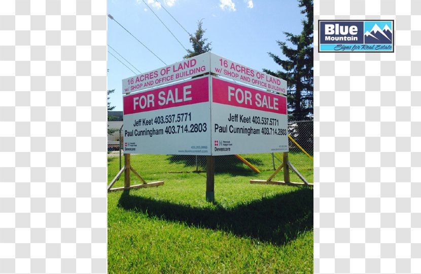 Commercial Property Land Lot Real Estate Advertising - Ad Elements Transparent PNG