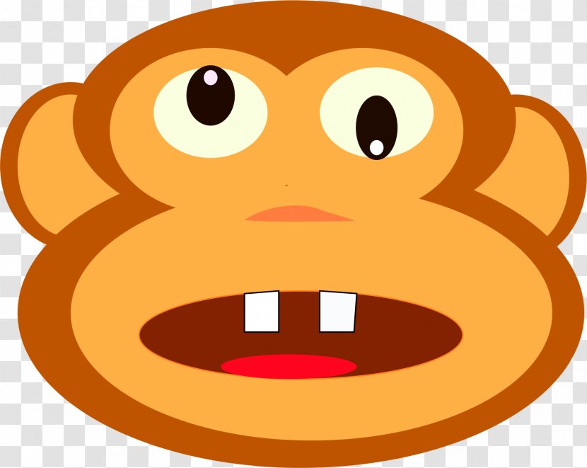 Face Mouth Snout Clip Art - Smile - Monkey Transparent PNG