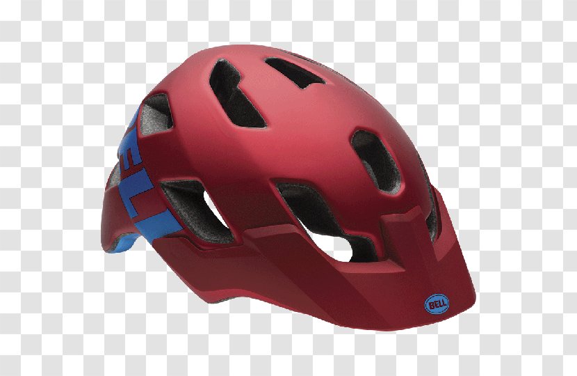 Bicycle Helmets Bell Sports Cycling - Red Chin Transparent PNG
