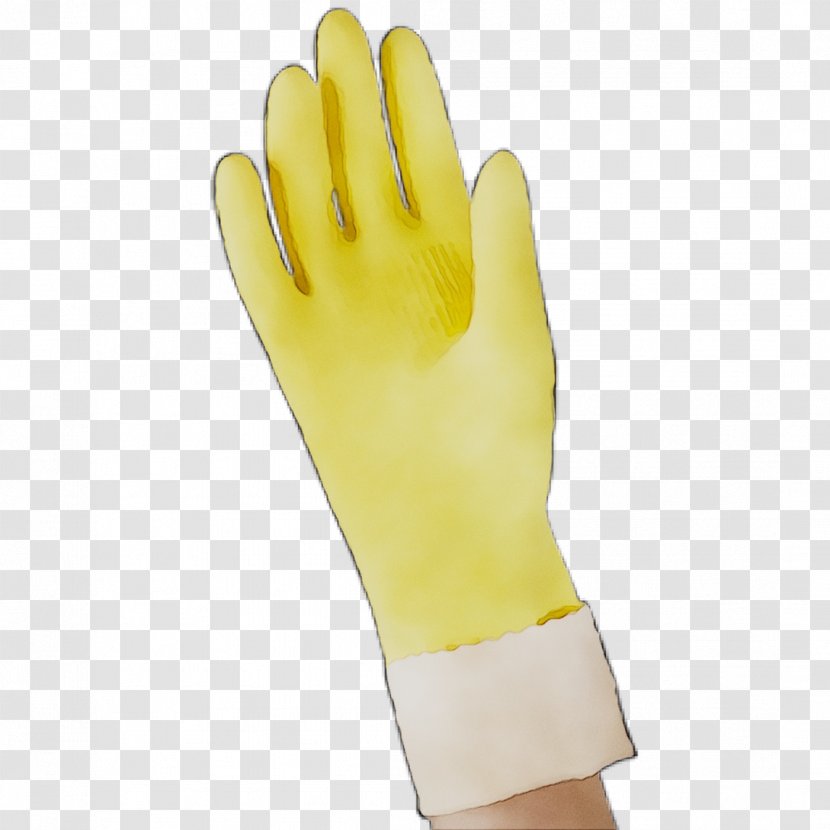 Finger Yellow Glove Football Goalkeeper - Formal Gloves Transparent PNG
