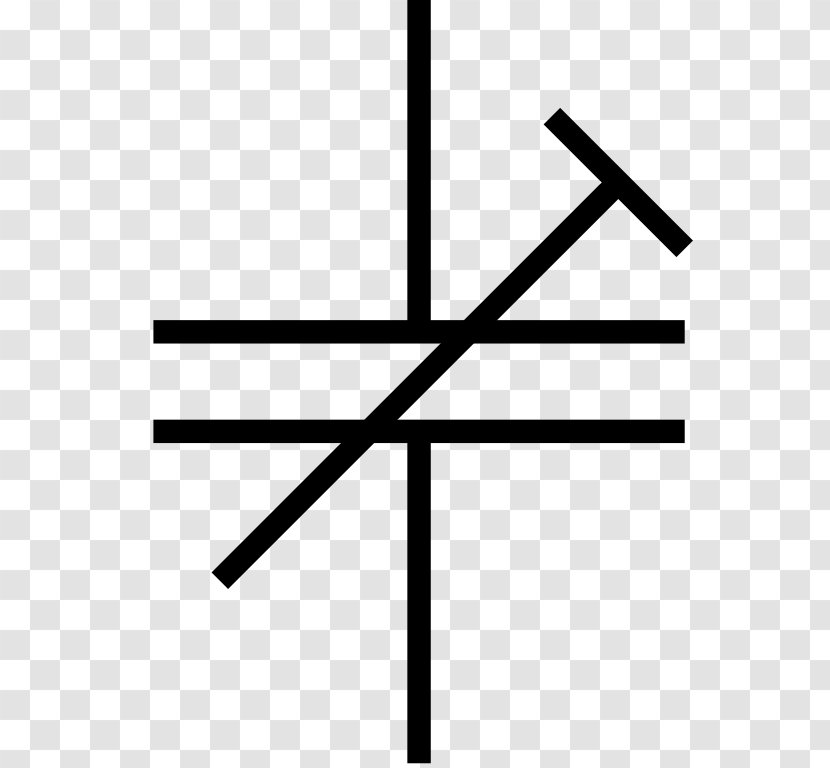 Trimmer Electronic Symbol Variable Capacitor Electrolytic - Schematic Transparent PNG