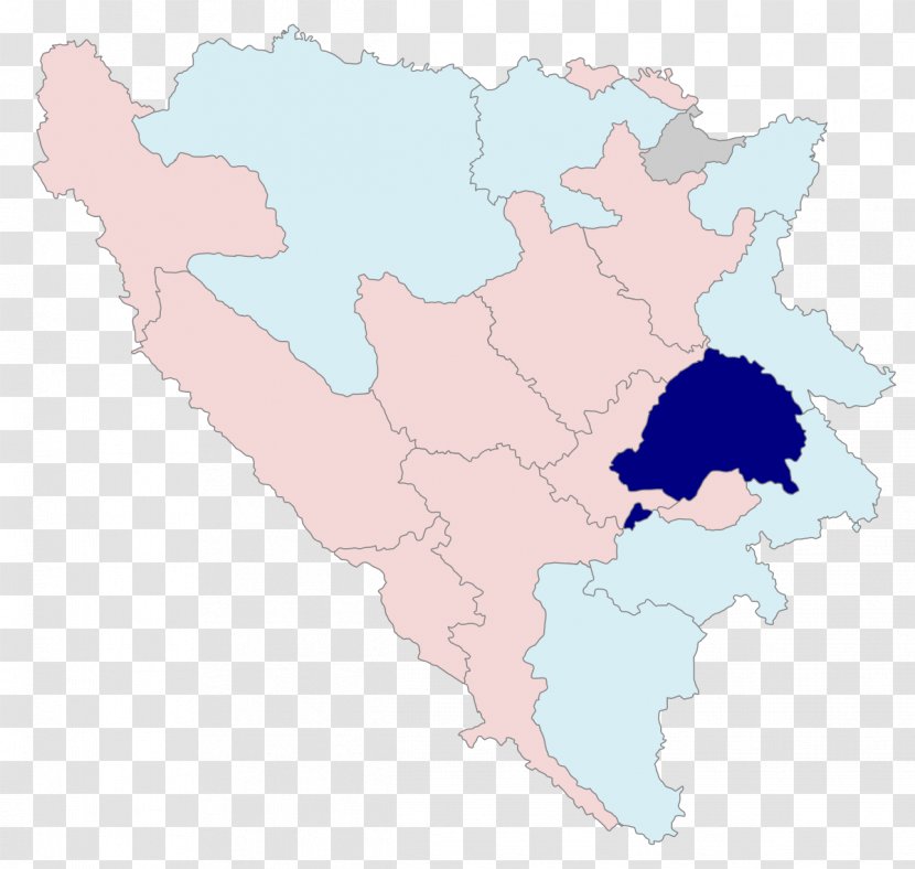 Romanija Sokolac Region Trebinje Bijeljina - Bosnia And Herzegovina - Map Transparent PNG