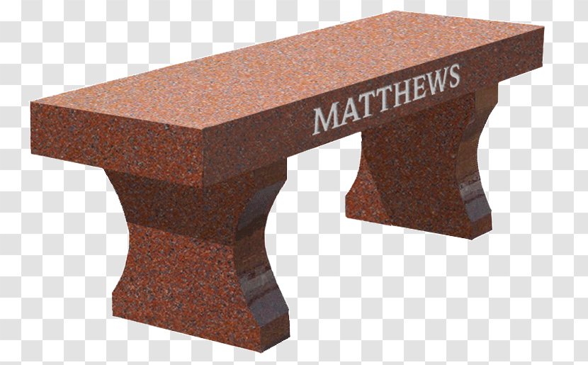 Bench Headstone Table Seat Memorial - Stone Transparent PNG
