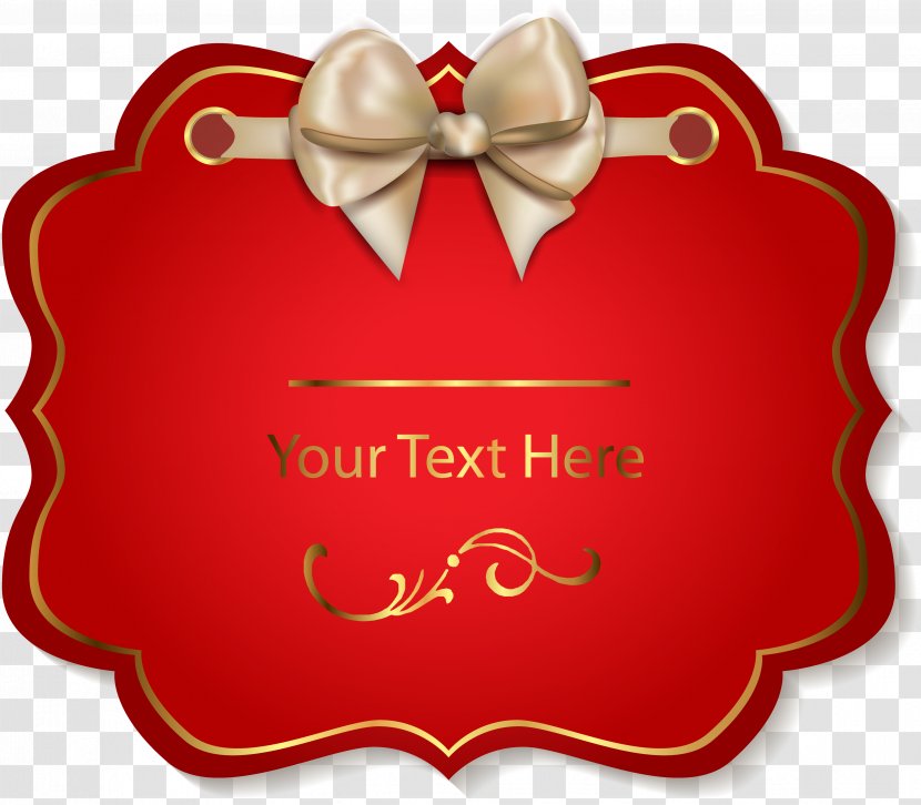 Red Valentine S Day Text - Heart Transparent PNG