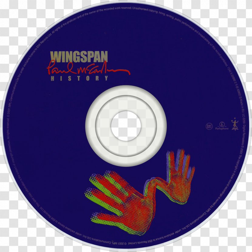 Compact Disc Wingspan: Hits And History Album Chaos Creation In The Backyard Tug Of War - Flower - Wings Cover Transparent PNG