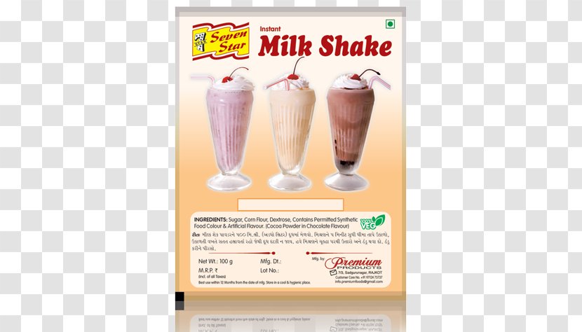 Milkshake Falooda Hot Chocolate Ice Cream - Nonalcoholic Drink - Milk Shake Transparent PNG