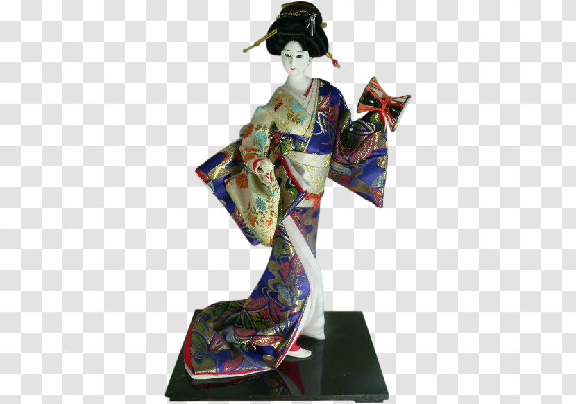 Geisha Figurine Transparent PNG