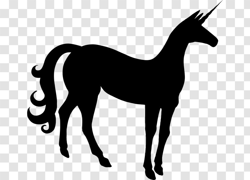 Horse Silhouette Clip Art - Mythical Creature Transparent PNG