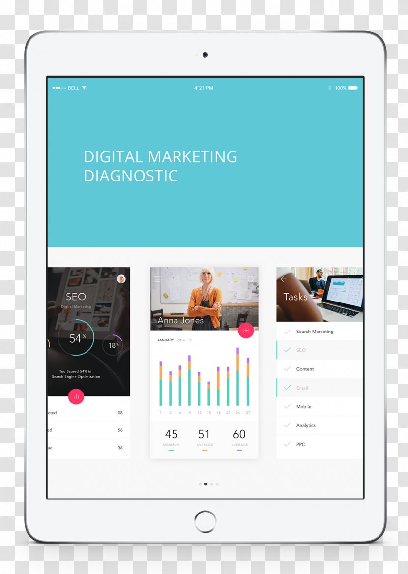 Digital Marketing Content Display Advertising - Screenshot Transparent PNG