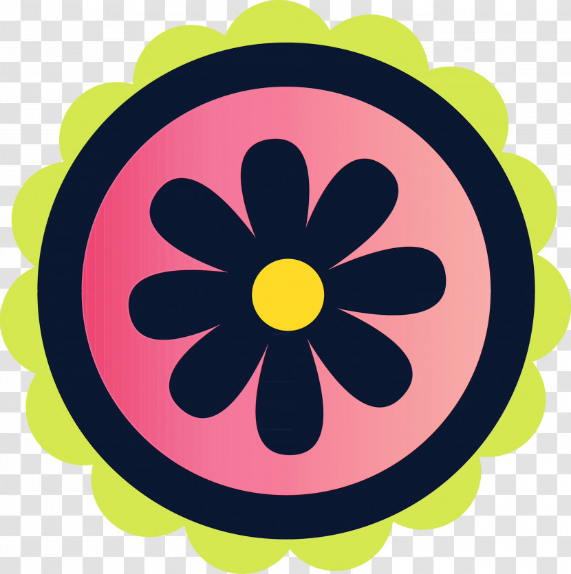 Vector Flower Icon Textile Embroidery Decoration Transparent PNG