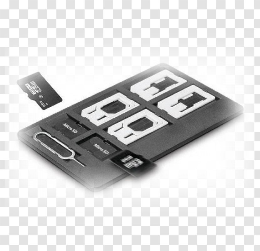 Subscriber Identity Module Adapter Flash Memory Cards MicroSD Micro SIM - Iphone Transparent PNG