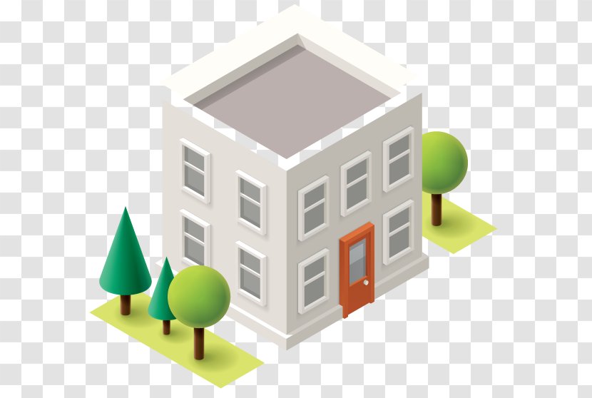 Building Isometric Projection House - Design Transparent PNG