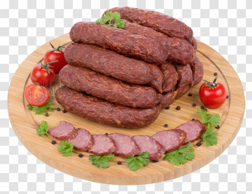 Bratwurst Salami Sausage Lunch Meat Kabanos - Cervelat Transparent PNG