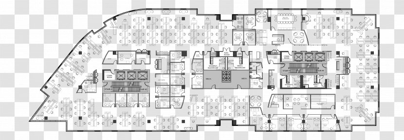 Paper Floor Plan Pattern - White - Design Transparent PNG