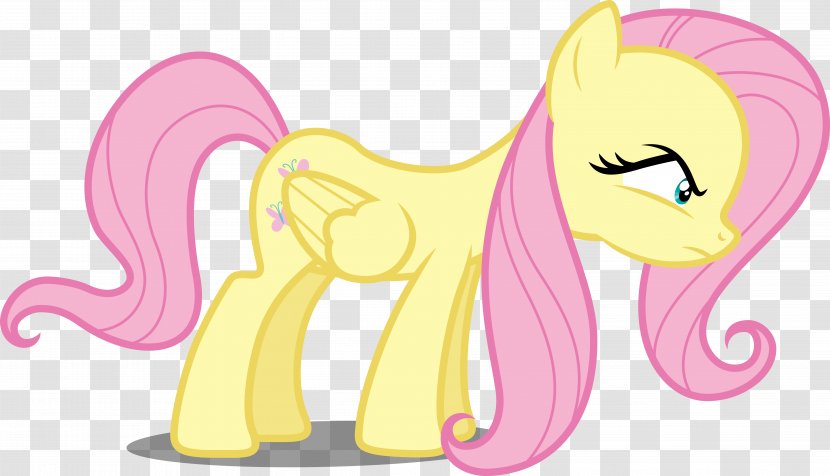 Pony Fluttershy Sticker Clip Art - Silhouette - Scary Transparent PNG