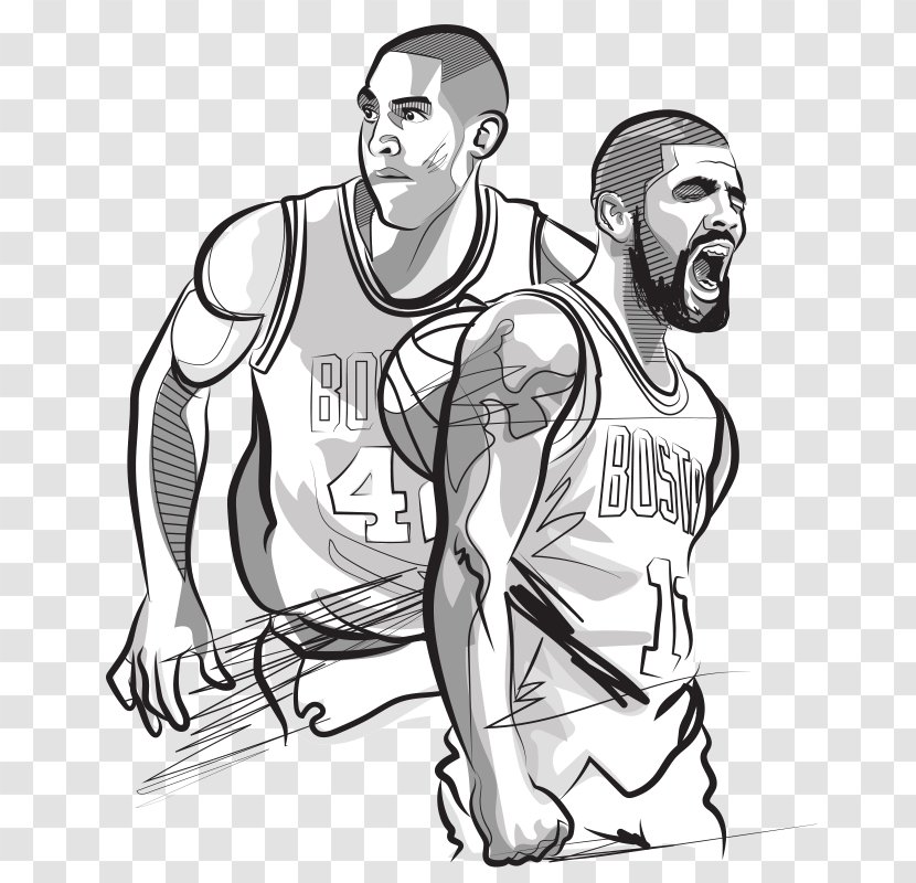 Basketball Boston Celtics Cleveland Cavaliers NBA Coloring Book - Player Transparent PNG