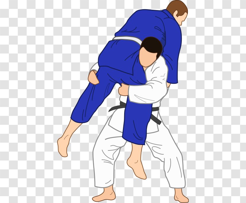 Morote Gari Kodokan Judo Institute Throw Takedown - Adversary Vector Transparent PNG