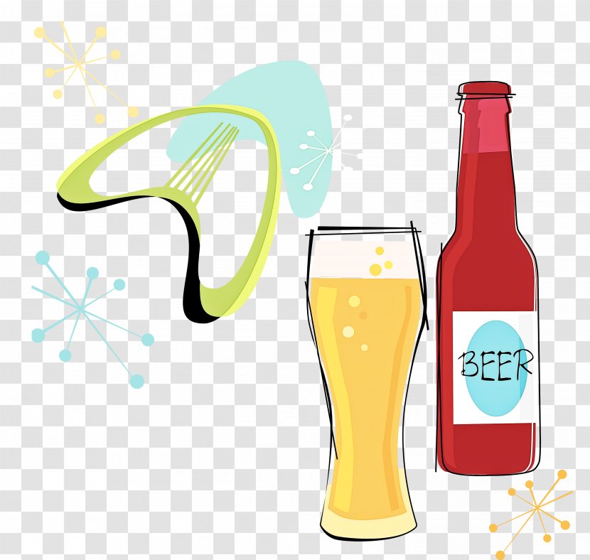 Drink Bottle Beer Clip Art - Pint Glass Drinkware Transparent PNG