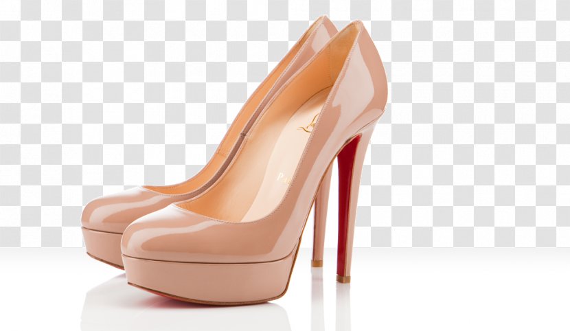 Calf Court Shoe Patent Leather High-heeled Footwear - Slingback - Louboutin Transparent PNG