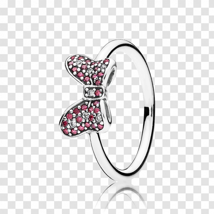 Minnie Mouse Mickey Pandora Ring Charm Bracelet - Heart Transparent PNG