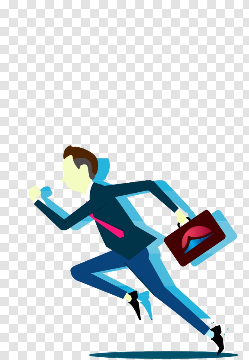 Businessperson Marketing - Service - Running Man Transparent PNG