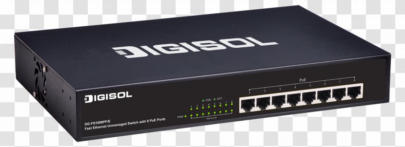 Wireless Router Gigabit Ethernet Network Switch TRENDnet TEG-S82g Computer Port - Technology - USB Transparent PNG