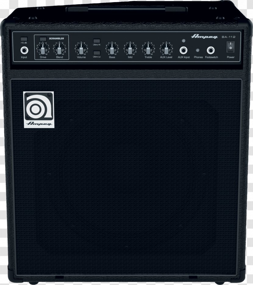 Guitar Amplifier Ampeg BA112 V2 75W 1x12 Bass Combo - Frame Transparent PNG
