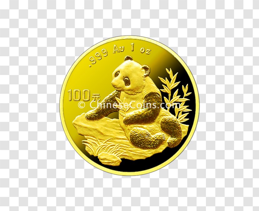 Coin Chinese Gold Panda Giant Transparent PNG