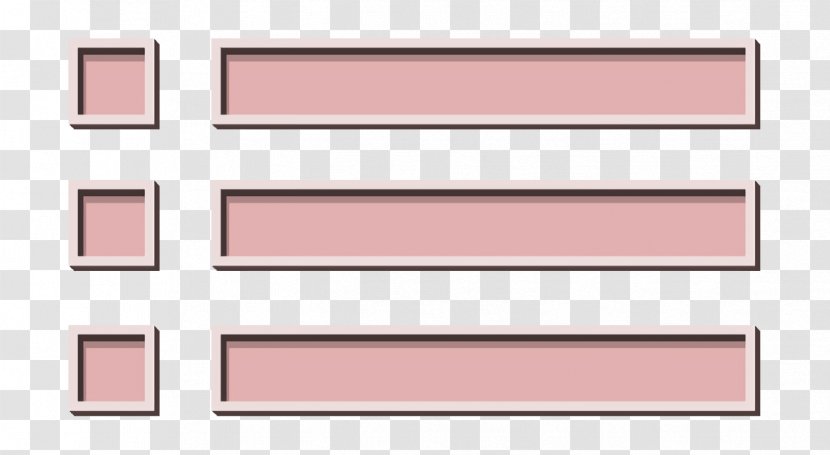 Checklist Icon - Peach Rectangle Transparent PNG