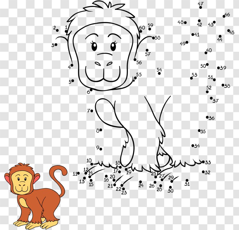 Macaque Monkey Drawing Illustration - Heart - Sketch Of Transparent PNG