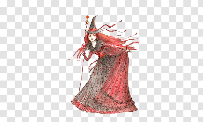 Halloween Boszorkxe1ny Witchcraft - Figurine - Pretty Witch Transparent PNG