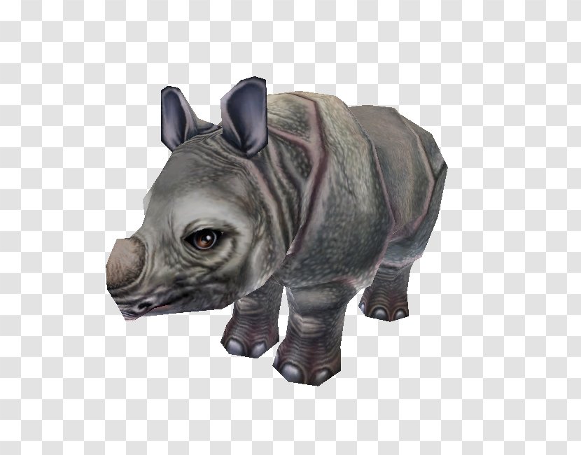 Rhinoceros Figurine Terrestrial Animal Snout - Zoo Tycoon 2 Downloads Transparent PNG
