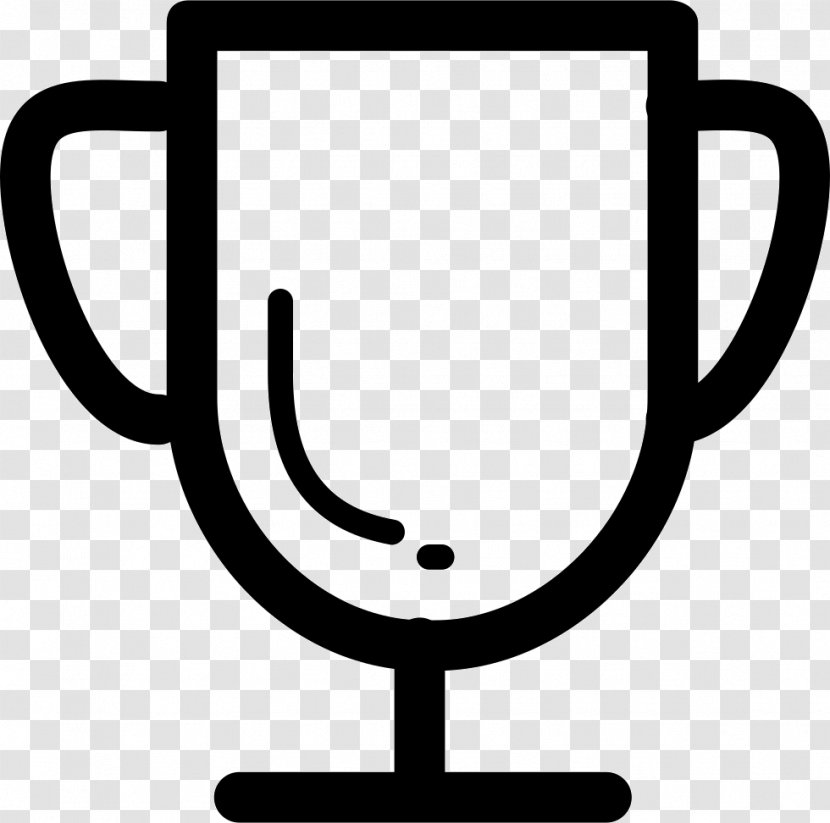 Trophy - Black And White - Drinkware Transparent PNG