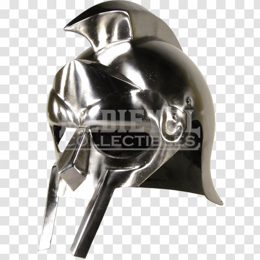 Helmet Maximus Components Of Medieval Armour Gladiator Galea - Barbute Transparent PNG