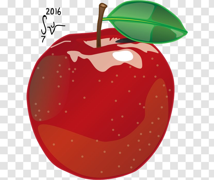 Apple Drawing Shading - Plant - Red Transparent PNG