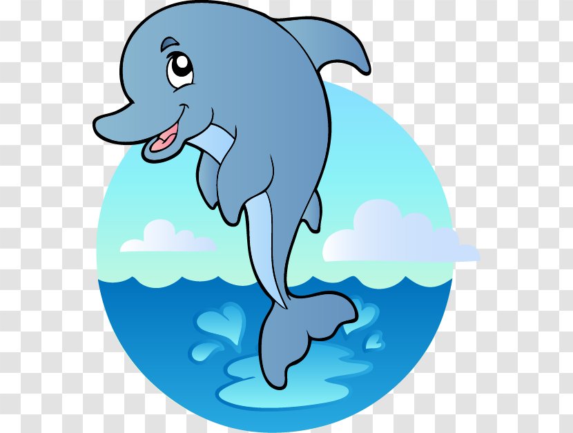 Underwater Aquatic Animal Deep Sea Creature Ocean Clip Art - Whales Dolphins And Porpoises - Cartoon Marine Animals Transparent PNG