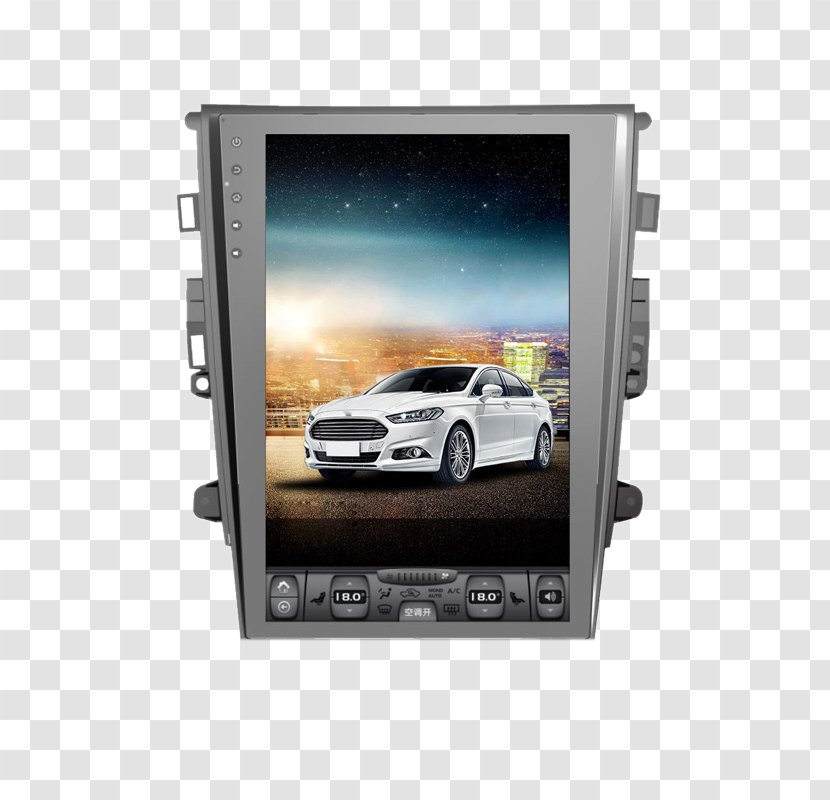 Car Ford Mondeo Display Device Automotive Navigation System - Vehicle Audio - Large Vertical Screen Smart Transparent PNG
