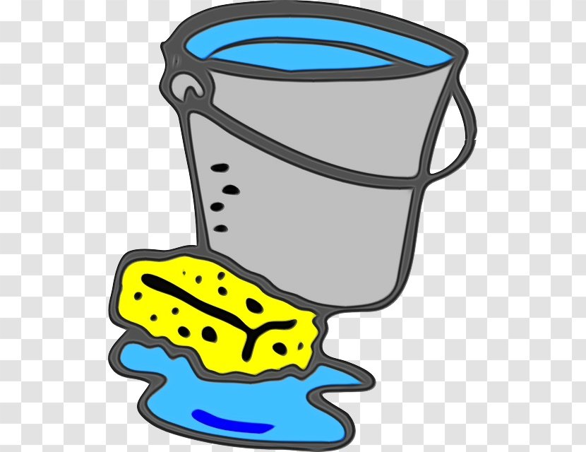 Bucket Cleaning Sponge Washing Cleaner - Wet Ink - Drinkware Logo Transparent PNG