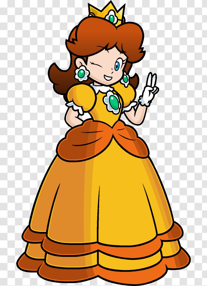 Super Mario Land Princess Daisy Peach Bros. - Finger Transparent PNG