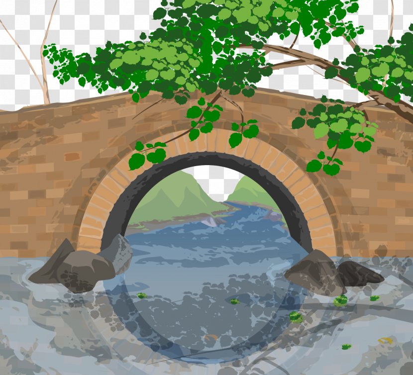 Arch Bridge Clip Art - Vector Transparent PNG