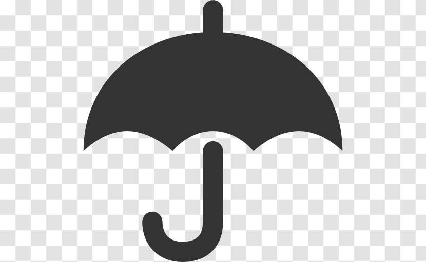 Umbrella Clip Art - Black And White Transparent PNG