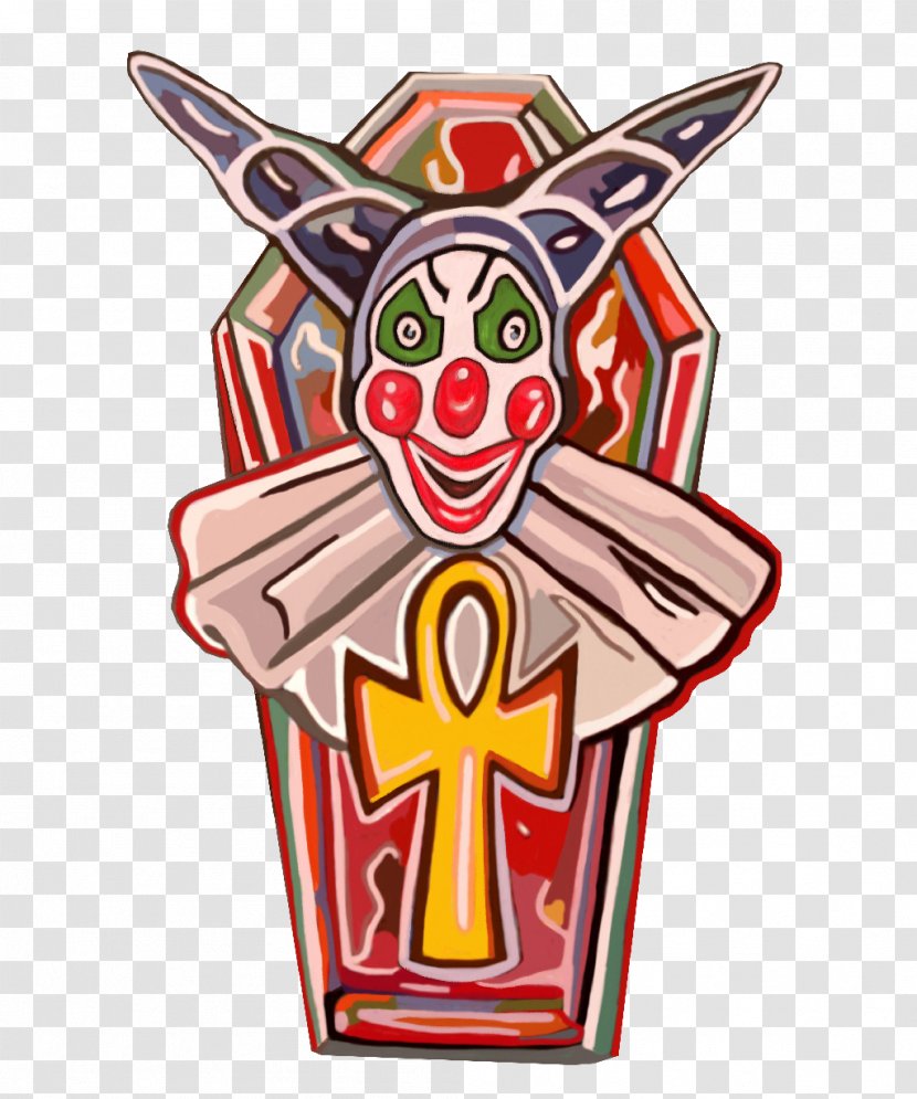 Clown Watch Circus Clock Design - Art - Scary Coffins Transparent PNG