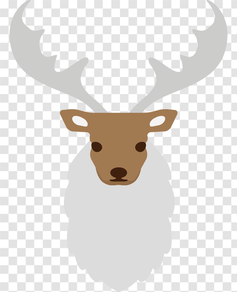Reindeer Christmas - Head - Elk Antler Transparent PNG