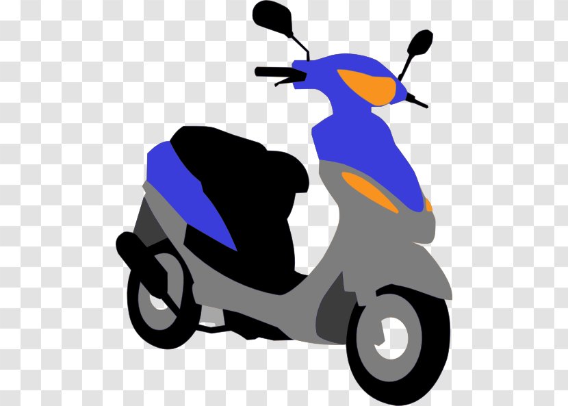 Scooter Vespa Moped Motorcycle Clip Art - Vehicle - Cliparts Transparent PNG