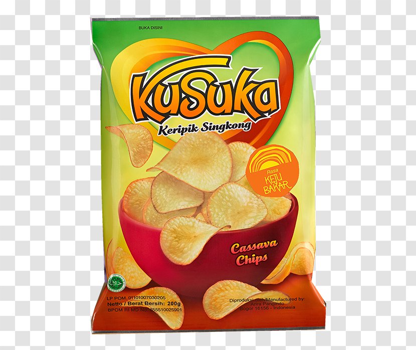 Tapioca Chip Kripik Potato Emping Cassava - Vegetarian Food - Keripik Transparent PNG