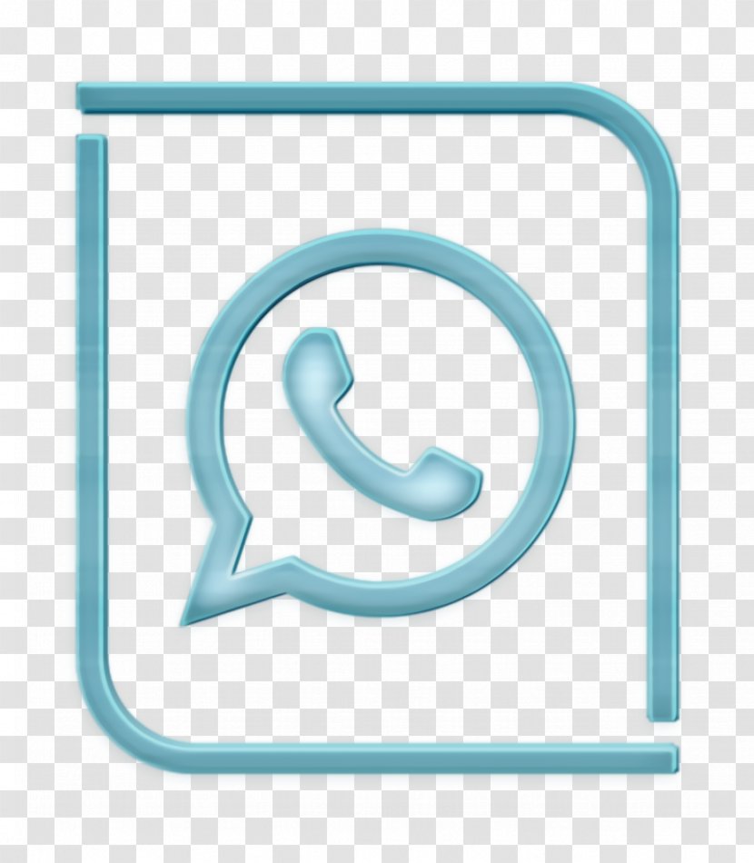 Logo Icon Whatsapp - Symbol Turquoise Transparent PNG