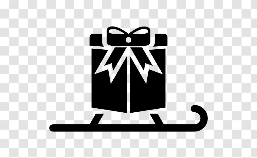 Gift Christmas - Black Transparent PNG