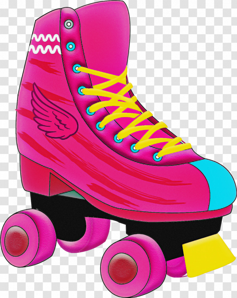 Footwear Roller Skates Quad Skates Pink Roller Skating Transparent PNG