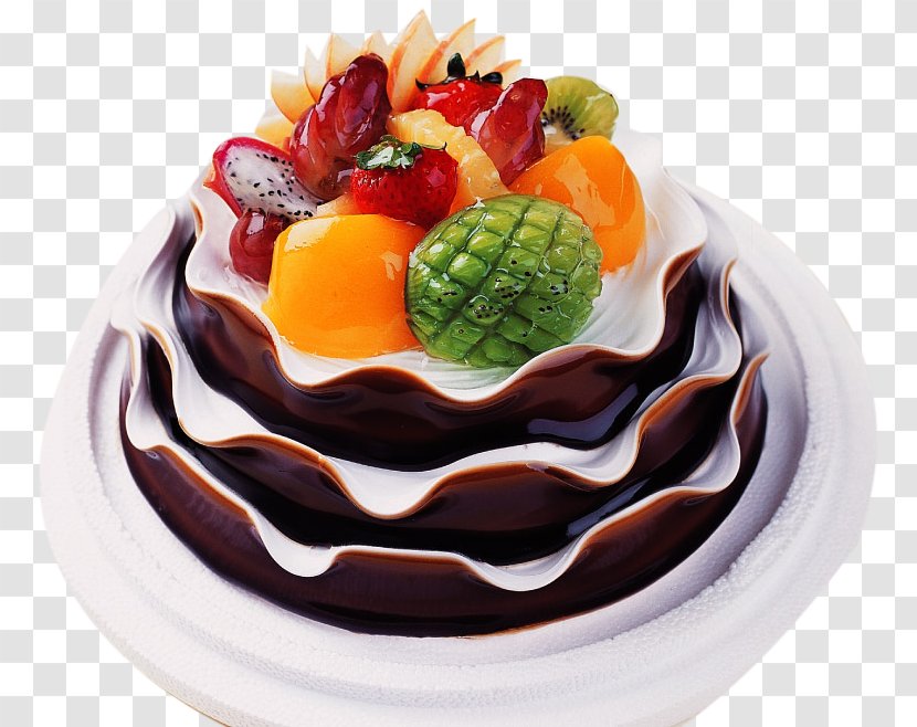 Chiffon Cake Birthday Torte Food - Creative Cakes Transparent PNG